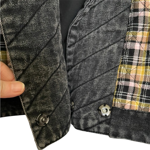 [BLANKNYC] Womens Plaid Quilted Kimono Jacket NWT - Picture 3 of 10